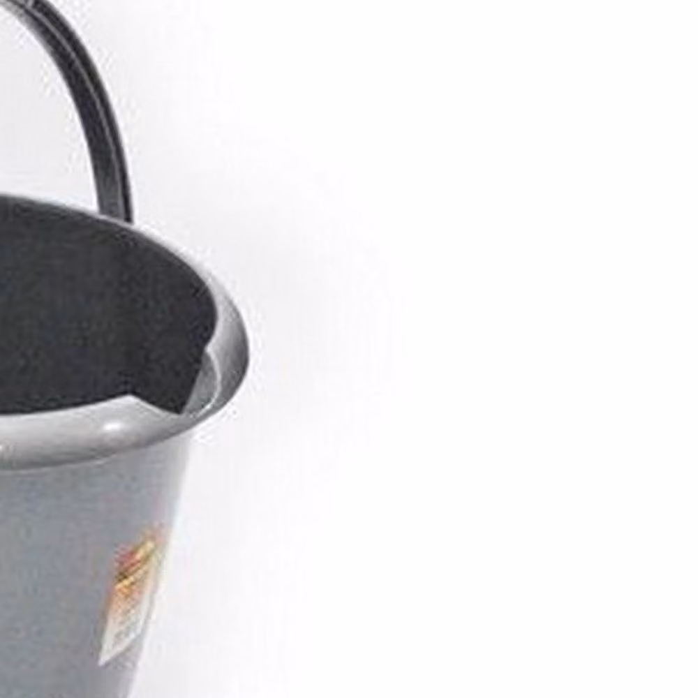 TML 13L Durable Plastic Household Bucket with Pouring Lip in Silver/Grey – 2