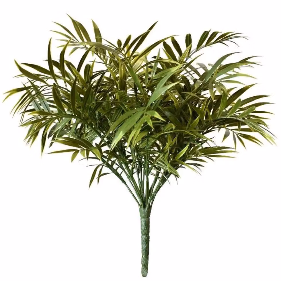 Leaf UK Pack of 6 Green Artificial Palm Tree Stems, 40 cm – 3