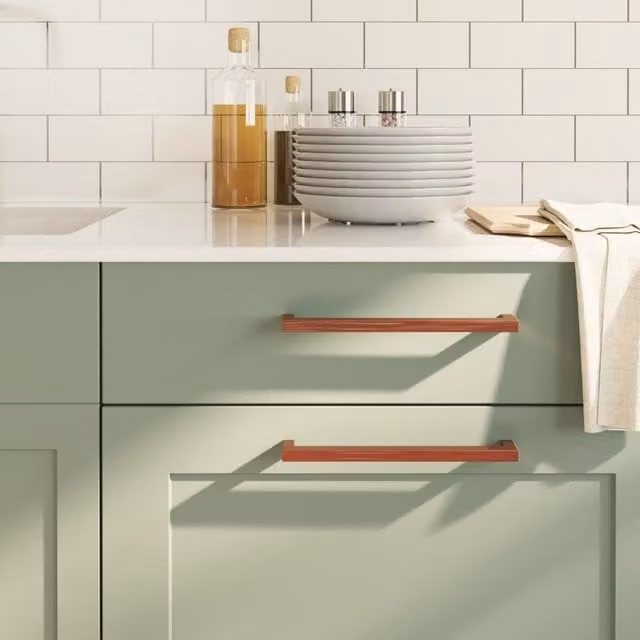 Berkfield Home Stainless Steel Cabinet Handles, 5 Pack, Bronze and Brown, Length: 224 mm – 1