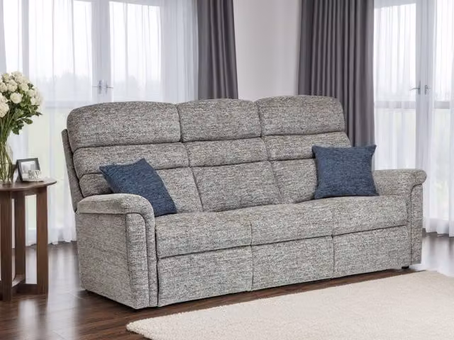 Sherborne Comfi-Sit Small 3 Seater Upholstered Sofa in Grey