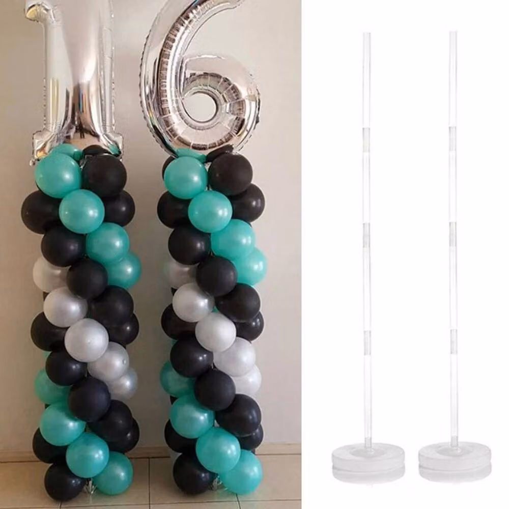 PAWNORA 2 Set White Plastic Balloon Arch Kit for Weddings, Birthdays and Parties – 3