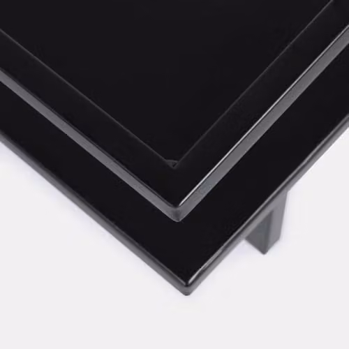 OHS 2 Tier Wall Mounted Towel Rail with Shelf, Black, W/D/H: 45 x 12 x 15 cm – 4