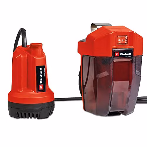 Einhell GE-SP 18 Li-Solo Cordless Clear Water Pump in Red and Black – 1