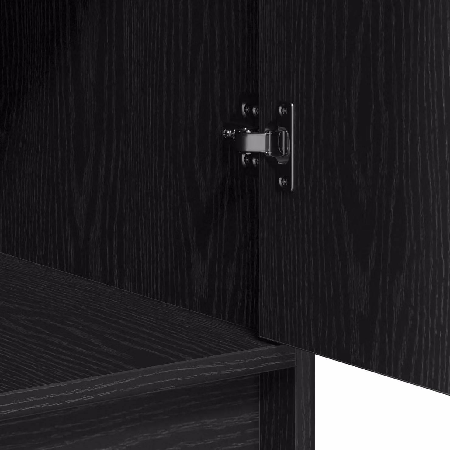 Berkfield Home Black Oak Sideboard in Matt MDF, W/D/H: 40 x 41 x 75 cm – 5