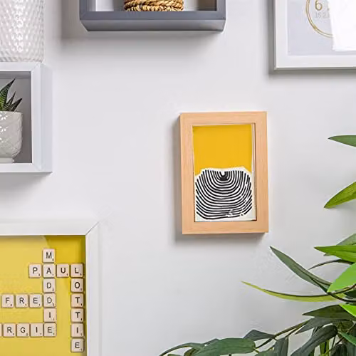 Nicola Spring 3D Shadow Box Photo Frames, Pack of 2, Black or Brown, W/D/H: 17.5 x 12.5 x 3.5 cm – 2