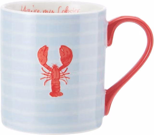 Mikasa Lobster Straight-Sided Porcelain Mug, 280ml, Blue – 1