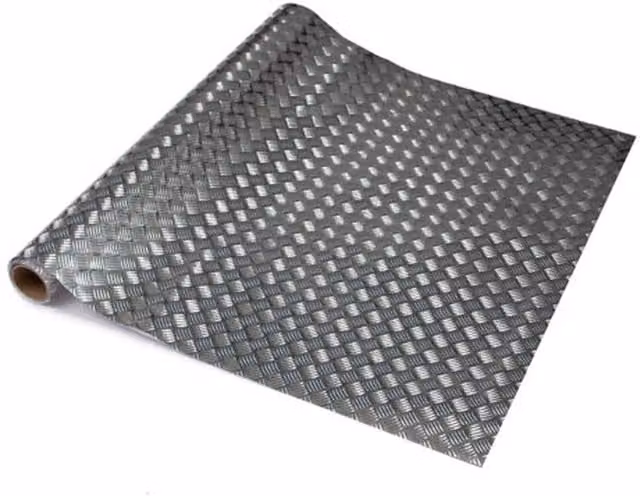 d-c-fix Silver Chequer Plate Self Adhesive Vinyl Film, W: 45 cm, L: 10 m