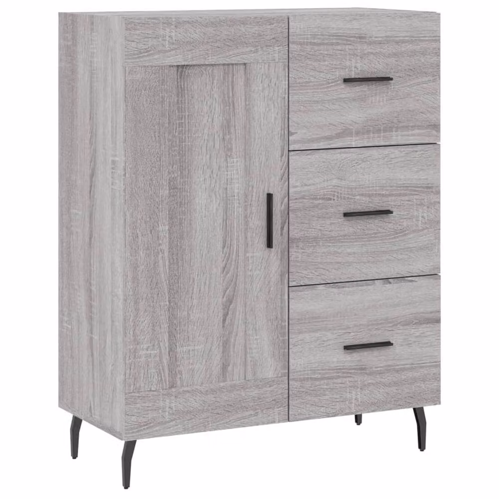 Berkfield Home Grey Sonoma Modern Sideboard, W/D/H: 69.5 x 34 x 90 cm – 2