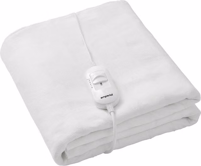 Emperial Electric Heated Under Blanket in White, Double, W x D: 140 x 200 cm
