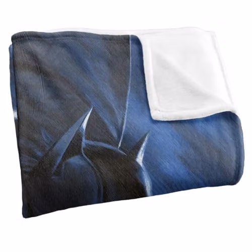 Warner Bros. Batman Throwing Fists Super Soft Silky Touch Fleece Throw Blanket, Multicolour, W: 91.44 cm x D: 147 cm – 2