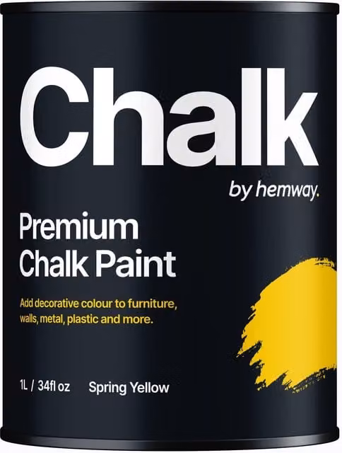 Hemway Chalk Paint Flat Matt in Spring Yellow, 1L