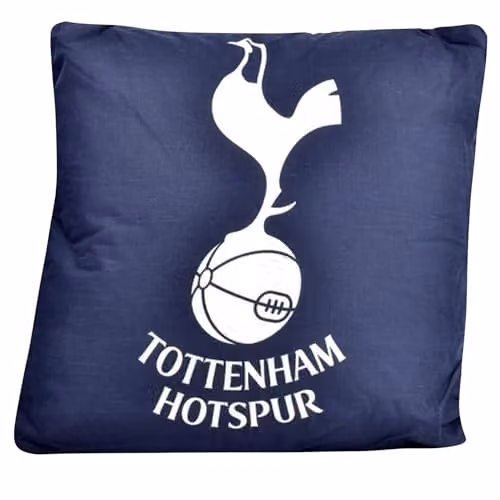 Tottenham Hotspur FC Official Graphic Crest Cushion in Blue and White