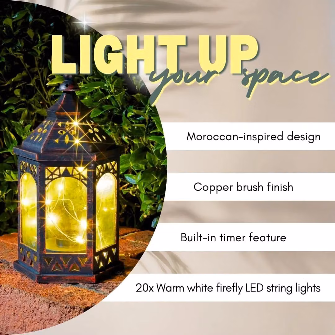 Marco Paul Battery Operated Firefly Garden Lantern in Bronze – 4