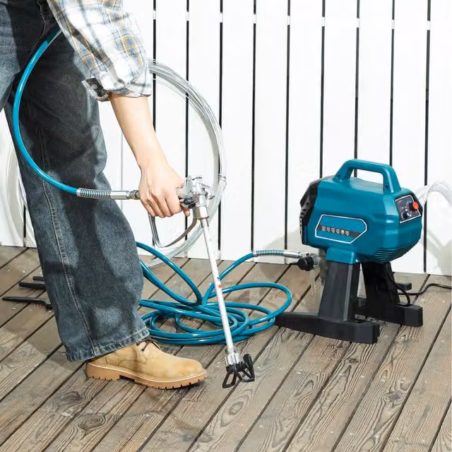 HOMCOM Airless Wall Paint Sprayer in Blue