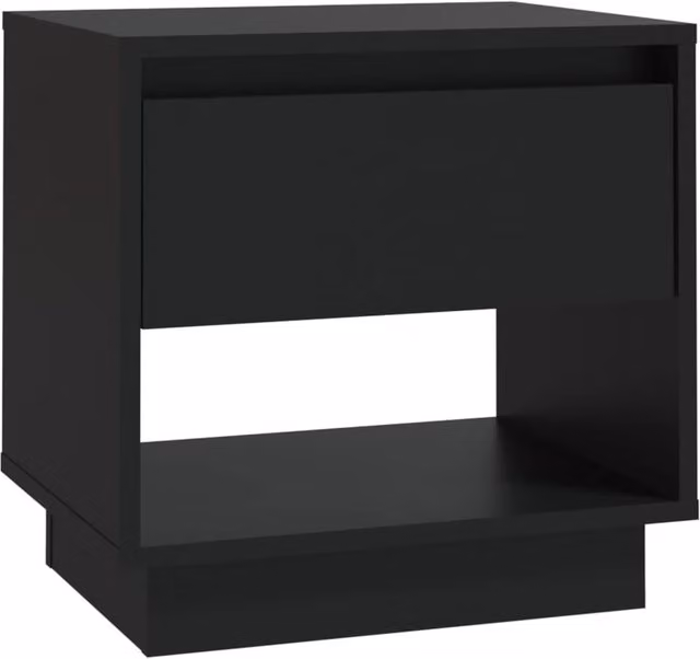 Berkfield Home Black Bedside Cabinet W/D/H: 45 x 34 x 44 cm – 1