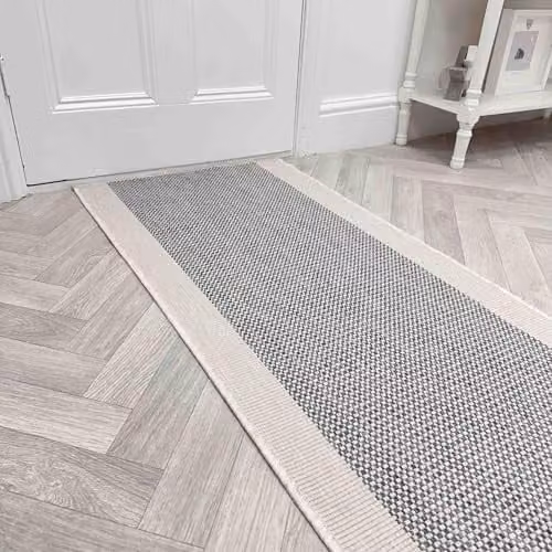 runrug Reversible Indoor/Outdoor Flat Weave Runner Rug, Grey, W: 60 cm, L: 300 cm – 1