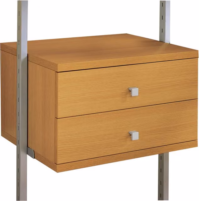 Spacepro Aura Small Wall Mounted Drawer in Oak Brown