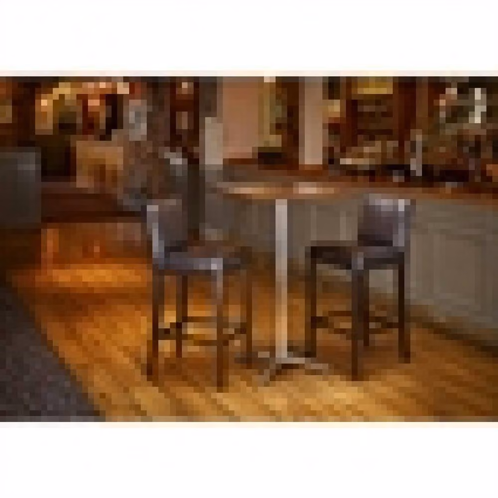 netfurniture Rose Brown Padded Bar Stool with Black Birch Wood Frame – 5