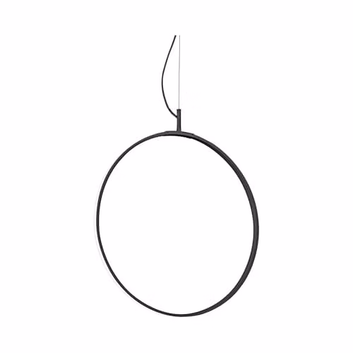 Netlighting Circus Integrated LED Ring Pendant Ceiling Light, Black, 44cm, 3000K – 1