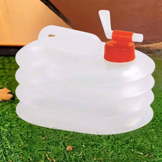Garden Mile Collapsible 5L Water Carrier with Spout in White