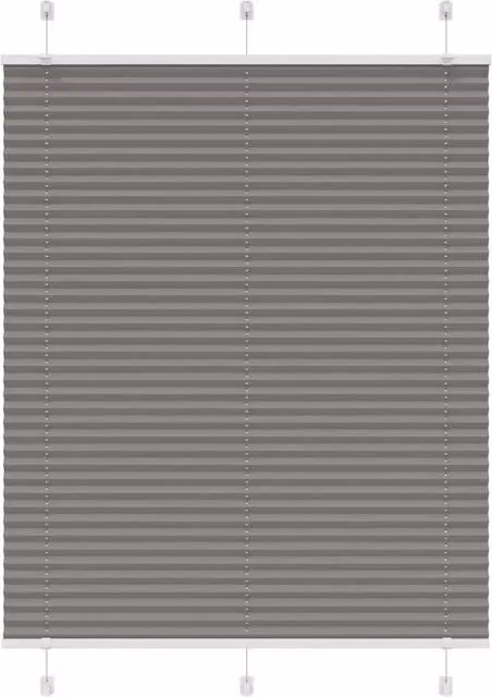Berkfield Home Single Pleat Fabric Blind in Anthracite Grey, W: 105 cm, H: 100 cm – 1