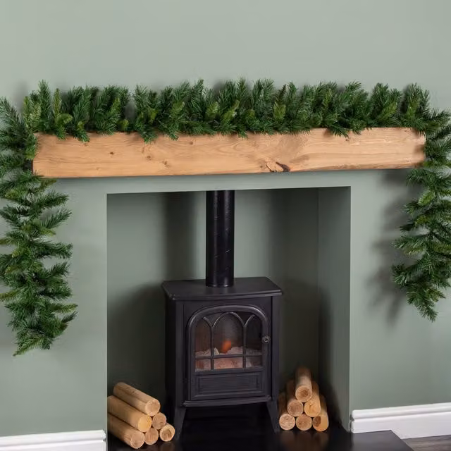 Snowtime Plain Green Kateson Fir Christmas Garland – 4
