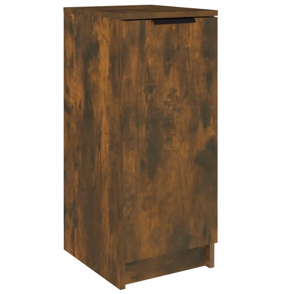Berkfield Home Smoked Oak Shoe Cabinet in Brown, W/D/H: 30 x 35 x 70 cm – 2