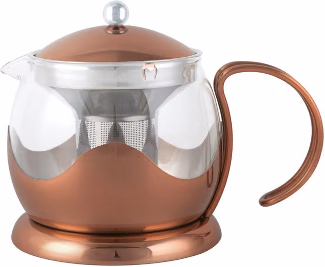La Cafetiere Le Teapot Glass Loose Leaf Teapot with Infuser in Bronze/Copper – 2