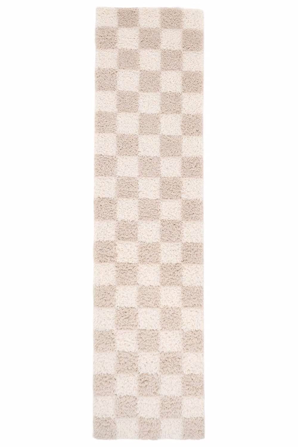 Kukoon Beige Checkerboard Modern Living Room Area Rug W: 80 cm, L: 150 cm – 5