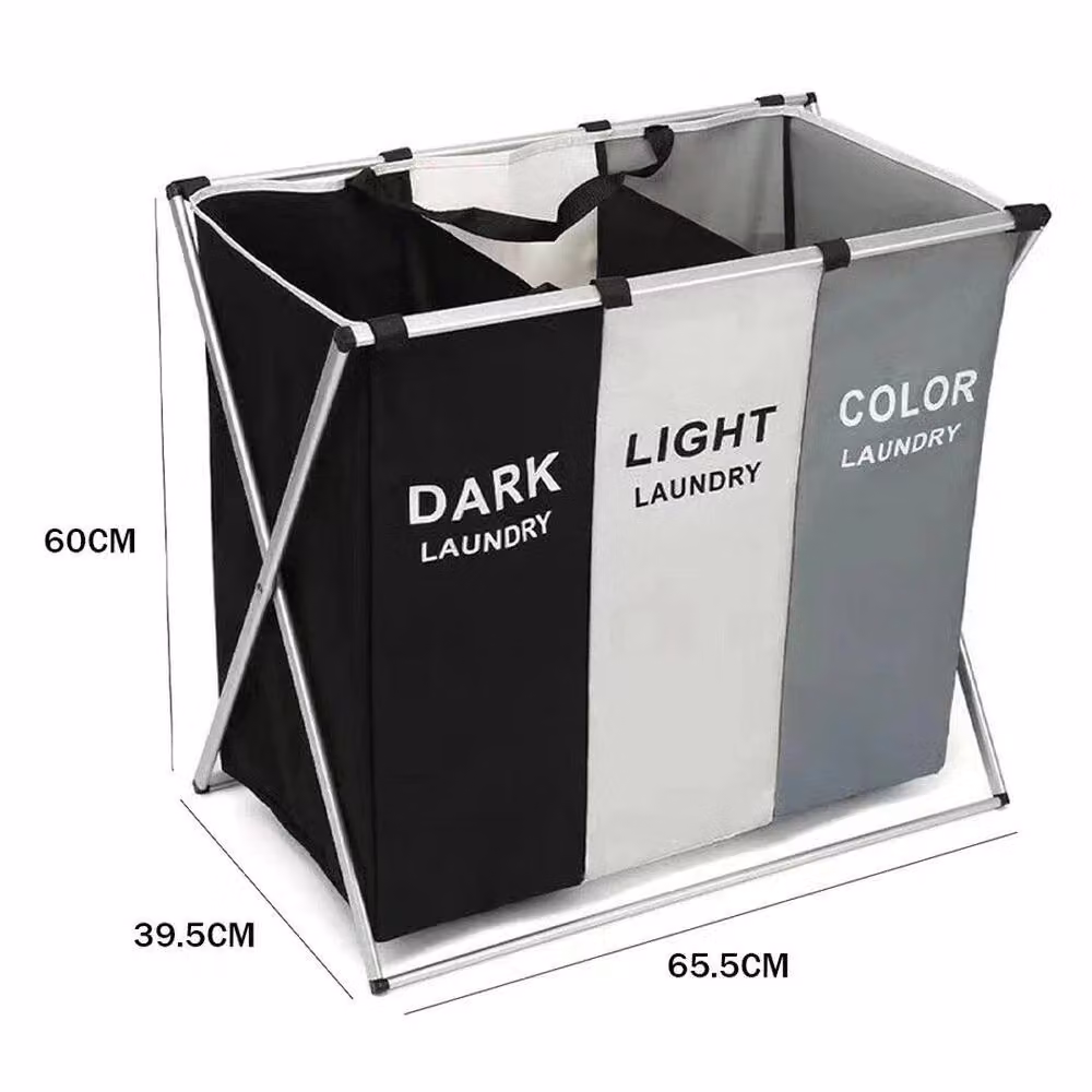 PAWNORA Multicolour Fabric Laundry Basket Hamper Clothes Bin – 2