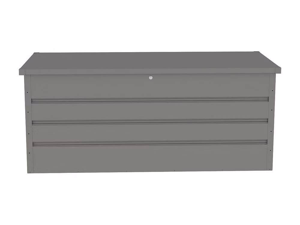 Vente-unique Tomaso Grey Galvanised Steel Garden Storage Box, 750 L – 2
