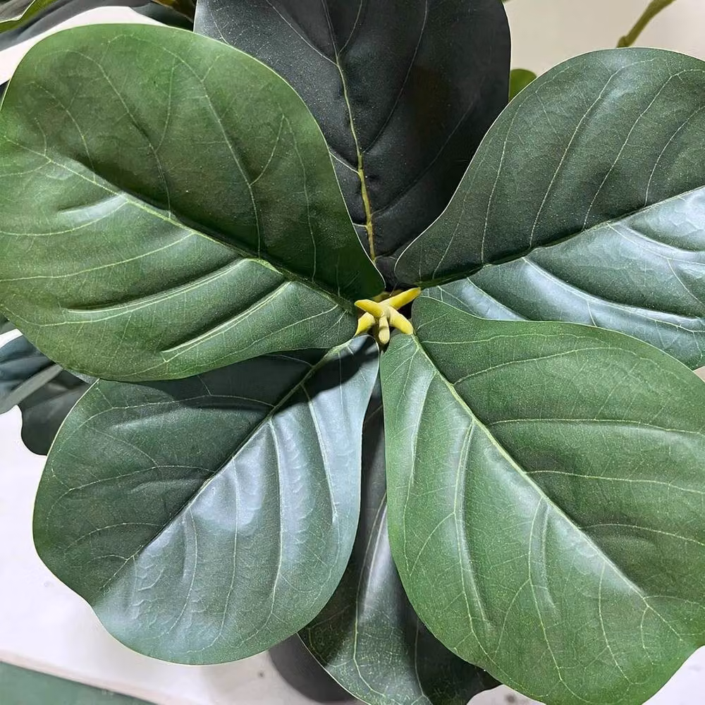 VOGREX Artificial Ficus Fig Tree with Planter Pot, Green, Height: 180 cm – 5