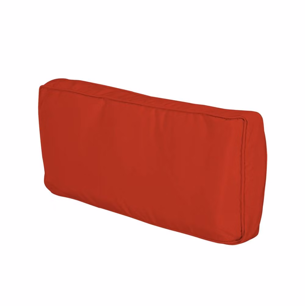 STILVORA Set of 14 Red Rectangular Outdoor Sofa Cushion Covers in Polyester with Zip Closure – 7