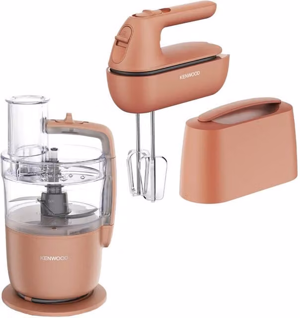 Kenwood Food Processor and Hand Mixer in Red