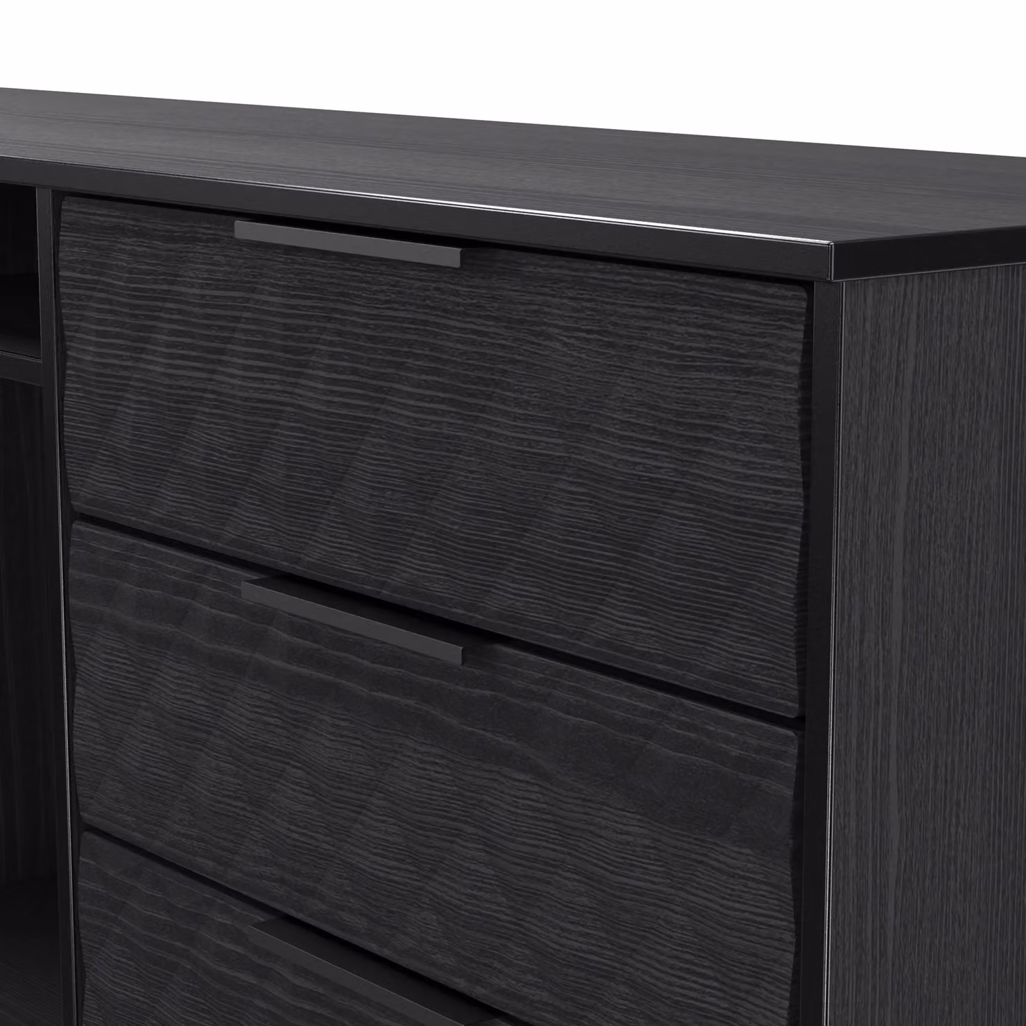 2 U Islay Ready Assembled 6 Drawer Sideboard in Black – 4