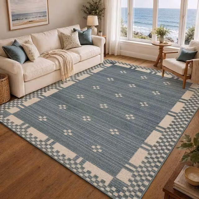 Livabliss Fifth Avenue Diamond Rug in Blue, W/D: 200 x 275 cm