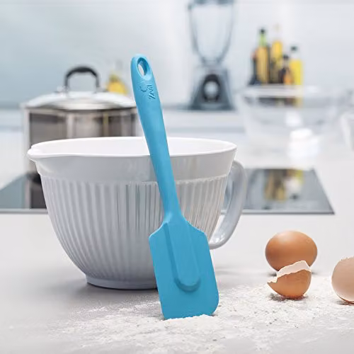 Zeal Non-Scratch Silicone Spatula with Hanging Loop, Blue, 26 cm – 3