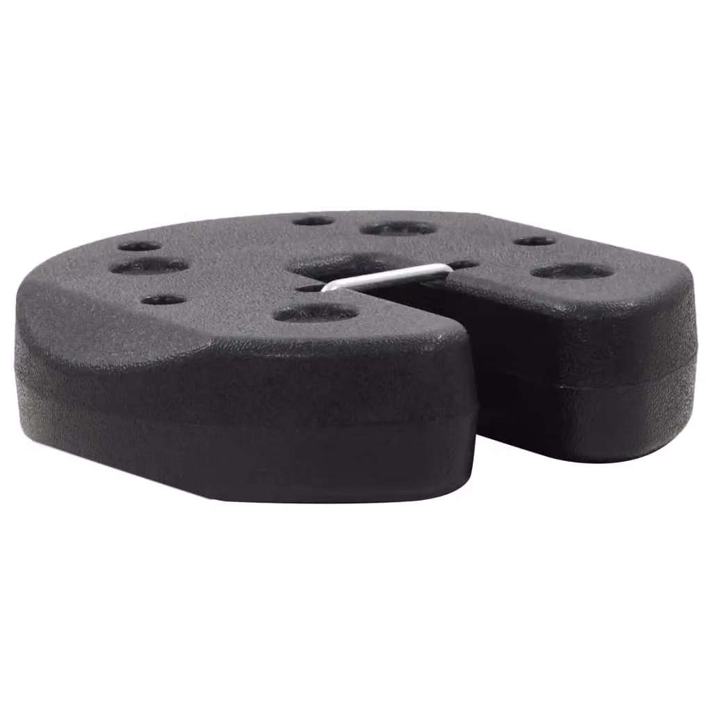 Berkfield Home Gazebo and Parasol Weight Plates, 4 Pack, Black Concrete – 2