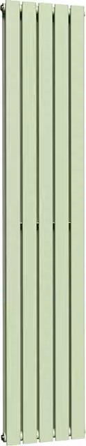 Lux Heat Flat Coloured Vertical Radiator in Mint Ice Cream, H 180 cm x W 35 cm