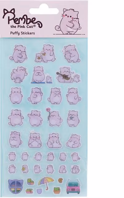 Pembe Paper Stickers in Pink and Green