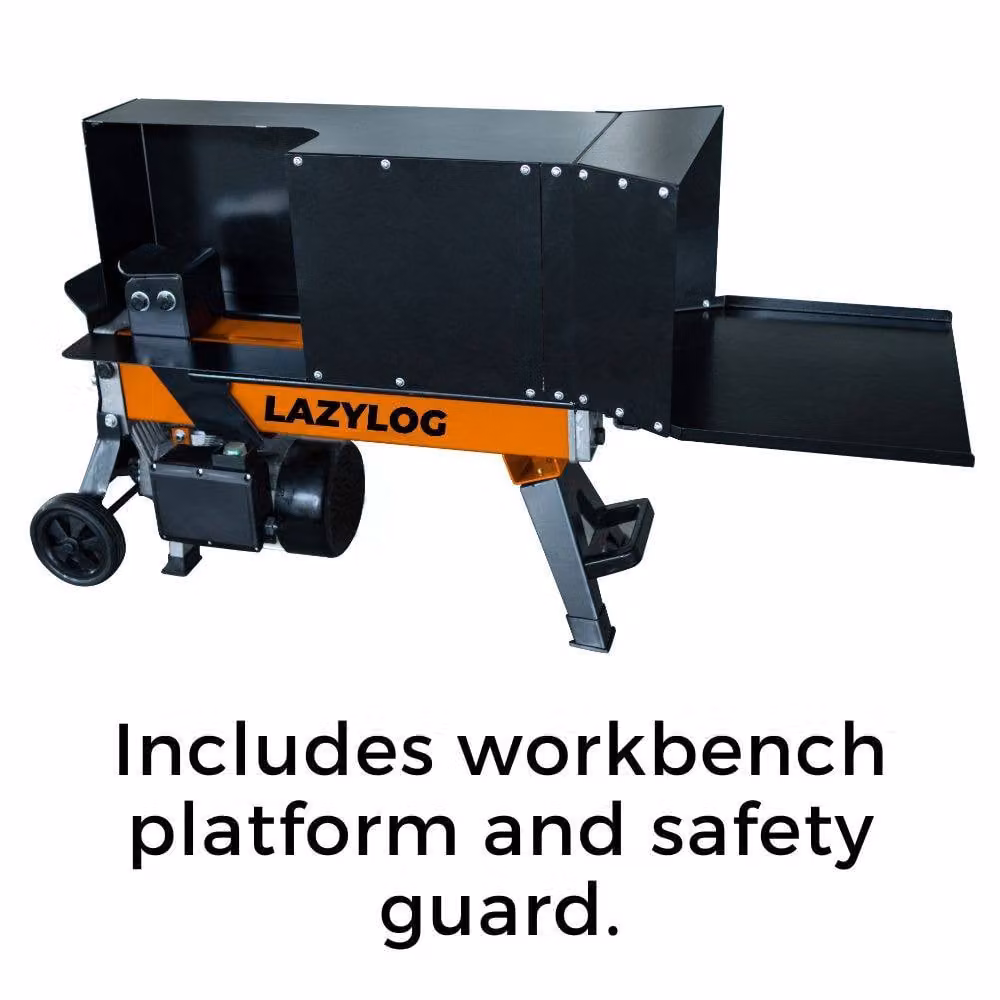 Lazy Tools Lazy-Log 7 Ton Electric Hydraulic Log Splitter in Orange – 6