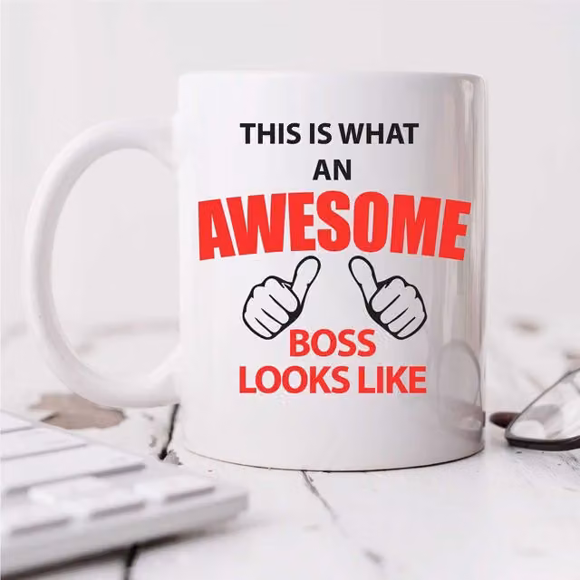 60 Second Makeover Limited This is What an Awesome Boss Looks Like White Ceramic Mug 11oz – 1