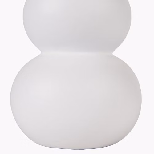 Pacific Lifestyle Boho Curved Ceramic Table Lamp in White – 2