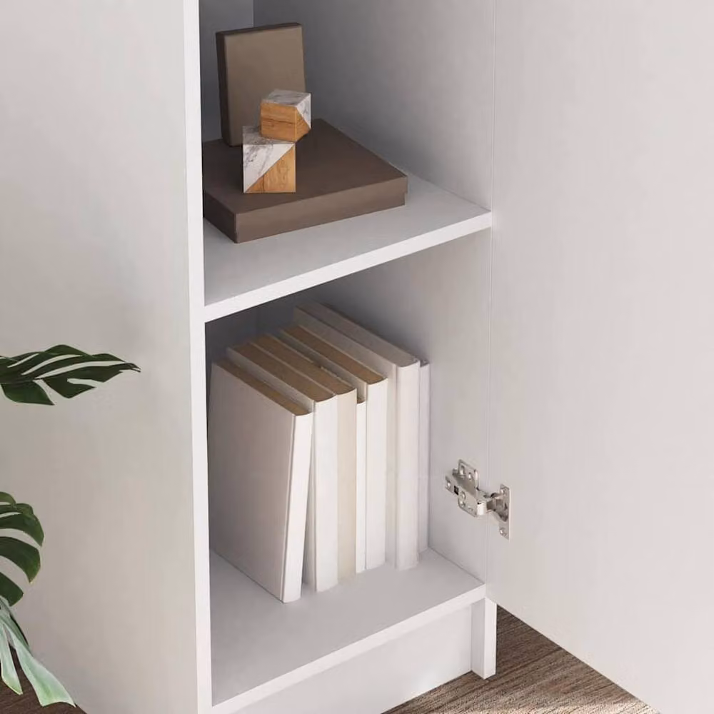 Berkfield Home White Minimalist Buffet Cabinet in Engineered Wood – 2