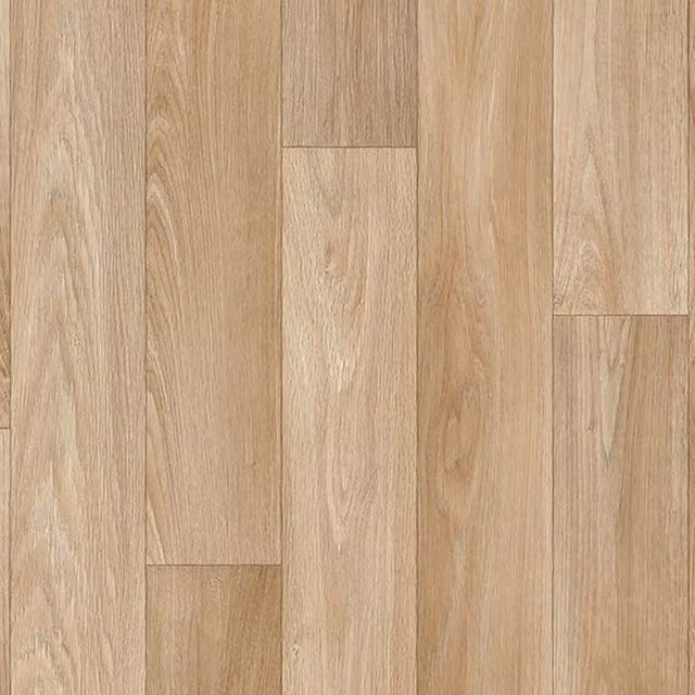 Vinyl Flooring UK Beige Wood Effect Sheet Vinyl, W: 100 cm, L: 200 cm, Thickness: 2.0 mm