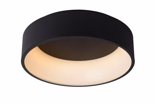 Lucide Talowe LED Flush Ceiling Light, Black, Diameter: 45.5 cm – 1