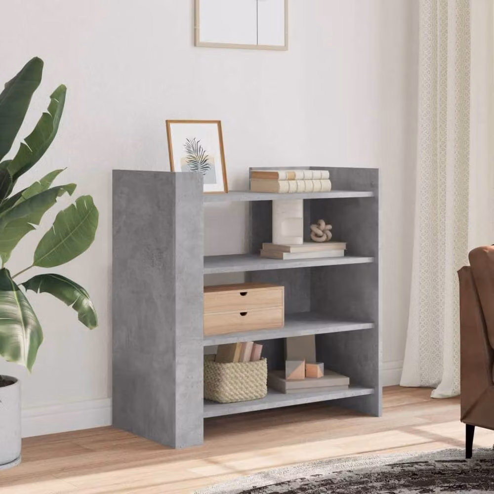 Berkfield Home Industrial Sideboard in Concrete Grey, W/D/H: 73.5 x 35 x 75 cm – 2