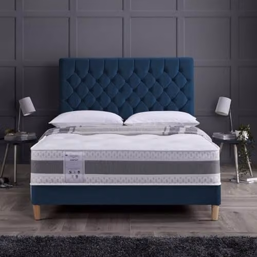 RestRelax Sleep Tempest Hybrid Memory Foam and Coil Tufted Mattress, White, W/D/H: 180 x 200 x 25 cm – 2