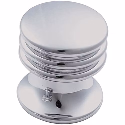 Loops Textured Cupboard Door Knob in Polished Chrome