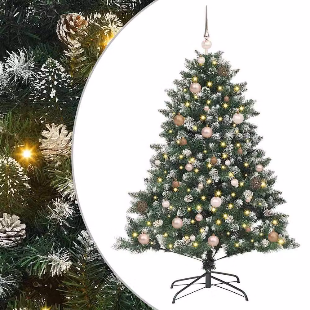 Berkfield Home Modern Artificial Christmas Tree in Green, W/D/H: 105 x 105 x 150 cm – 3